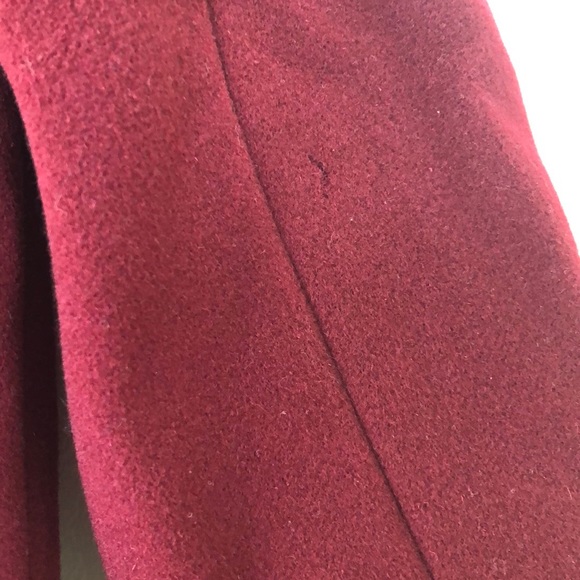 Talbots Petites Faux Fur Collar Wool Coat Sz 14p - Picture 10 of 11